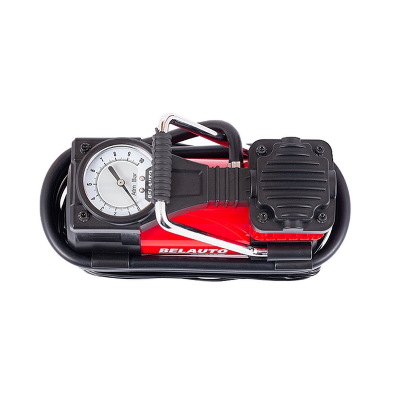 Автомобильный компрессор однопоршневой BelAuto ЗЕНИТ для накачки шин R13-R19 10 Атм 40 л/мин 170 Вт (BK49)