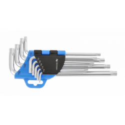 Набір Д-подібних довгих ключів Torx Hogert 9 шт (HT1W809)