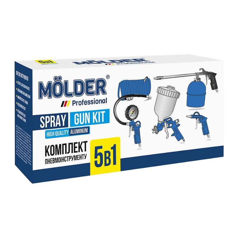Набор пневмоинструмента Molder 5 в 1 (MA31100)