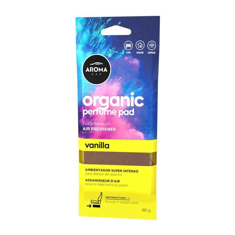 Ароматизатор до машини 46 г Aroma Car Organic Perfume Pad - Vanilla (11738)