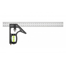 Кутник столярний з рівнем 300 мм Hogert (HT4M217)