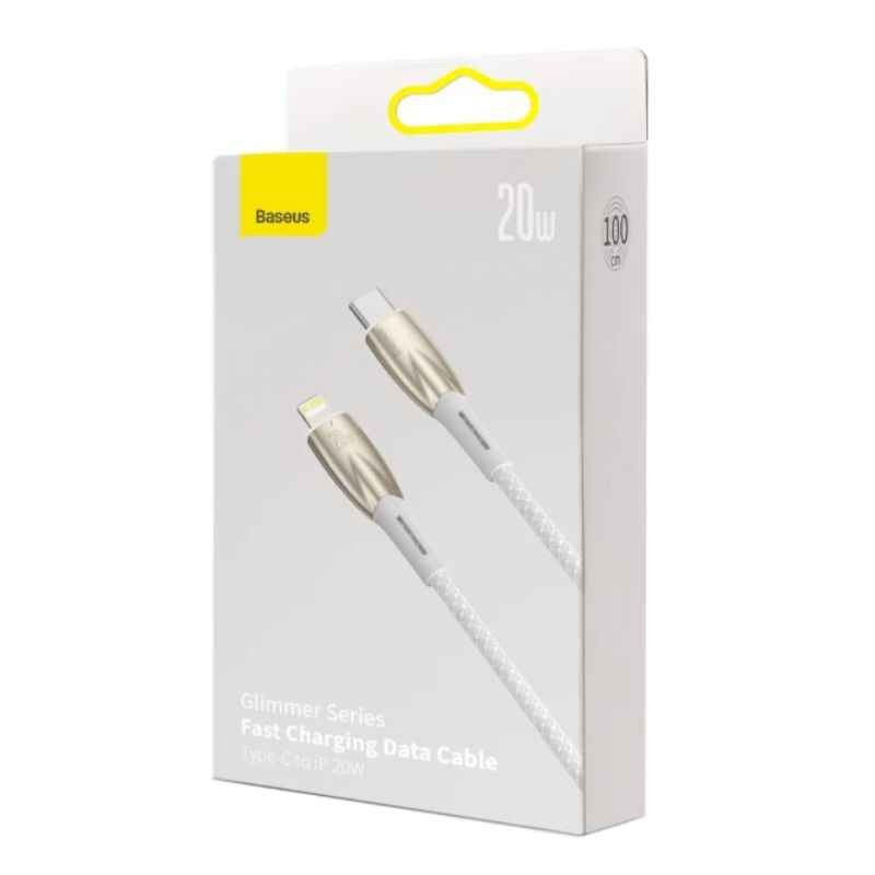 Кабель синхронізації Baseus Glimmer Series Fast Charging Type-C to Lightning 20W (1m) (CADH000002)