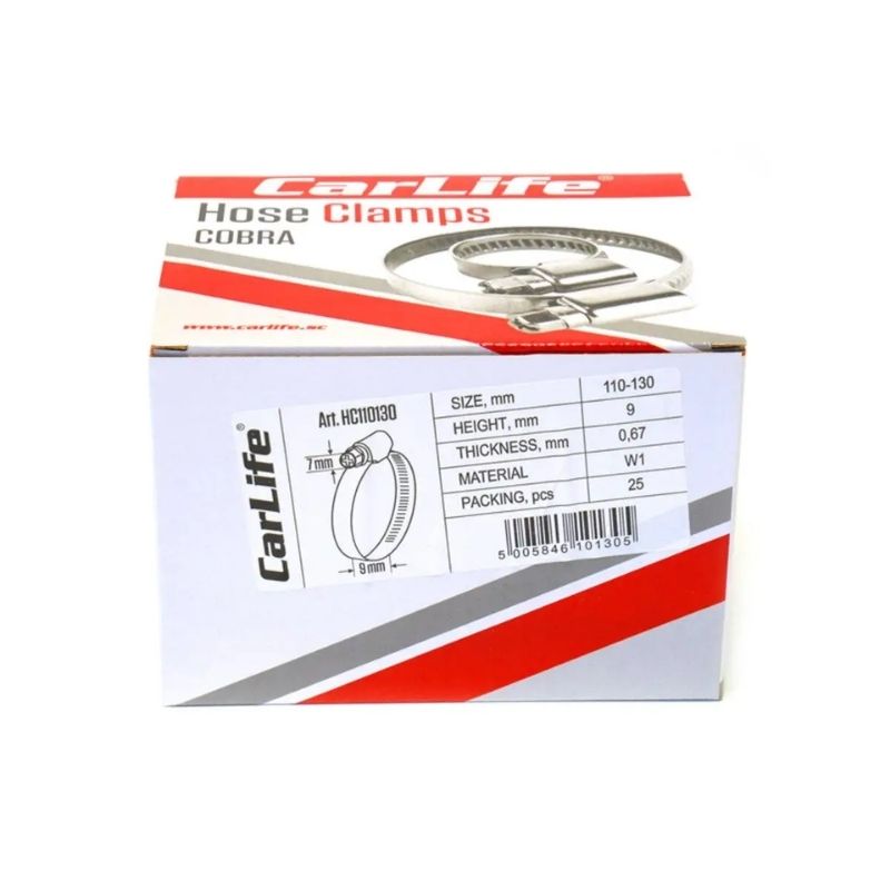 Хомут оцинкований 110-130мм CarLife (HC110130)