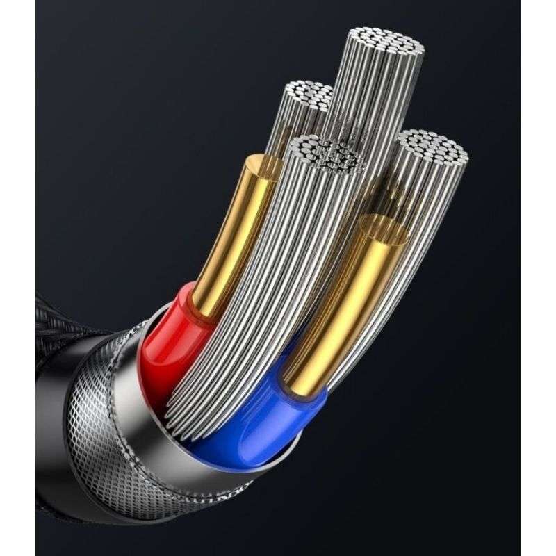 Кабель Usams Type-C To Type-C 1.2M 100W з дисплеєм для швидкої зарядки (SJ742USB02)