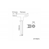 Ключ torx security типу "Т" довгий tt40 Hogert (HT1W875)
