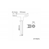 Ключ torx security типу "т" довгий tt45 Hogert (HT1W876)