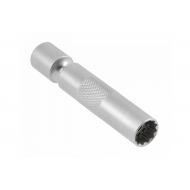 Головка свечная шестигранная с шарниром 3/8" 14 мм CrV DIN 3120 Hogert (HT1A778)