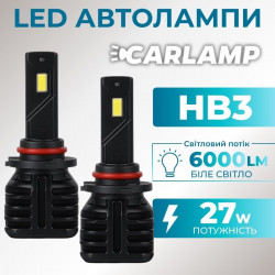Світлодіодні лампи НВ3-9005 для авто Carlamp Night Vision Gen 3 Led автолампи 5500K 6000 Lm (NVG3HB3)