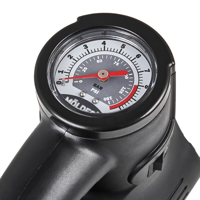 Автомобільний компресор однопоршневий MOLDER для накачування шин R13-R19 10 Атм 40 л/хв 170 Вт (MA25120)