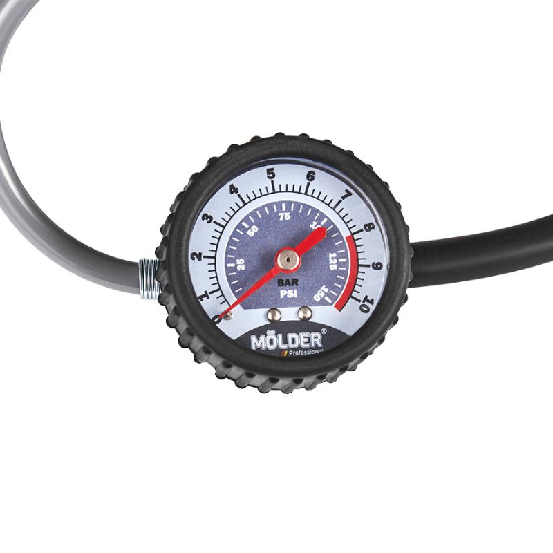 Автомобильный компрессор двухпоршневой MOLDER с витым шлангом для накачки шин R13-R21 10Атм 90 л/мин 360 Вт (MA25200)