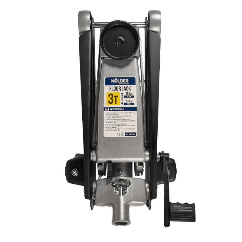 Домкрат гідравлічний підкатний 3т Molder 130-490мм для автомобіля в пластиковій упаковці (MA30032)