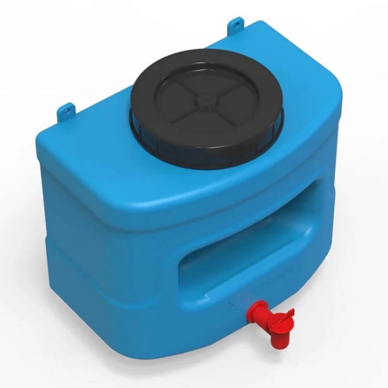 Румийник 10 літрів пластиковий синій-зелений Літолан (001695)