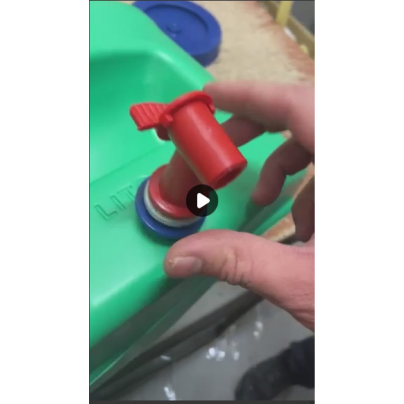 Румийник 10 літрів пластиковий синій-зелений Літолан (001695)