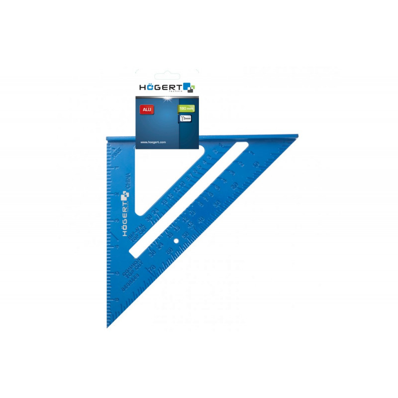 Кутник столярний алюмінієвий 180 мм Hogert (HT4M215)