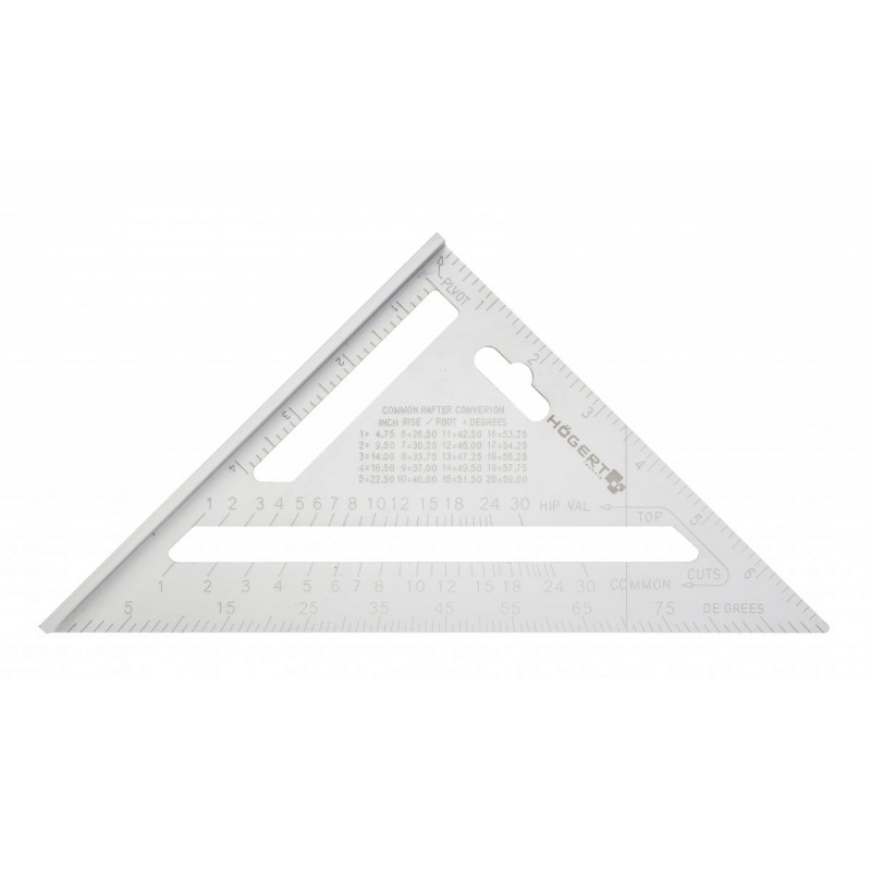 Кутник столярний алюмінієвий 185 мм Hogert (HT4M216)