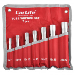 Набір ключів торцевих CARLIFE 7шт 6х7-21х22 мм 6х7-8х10-12х13-14х15-16х17-18х19-21х22 (WR2222)