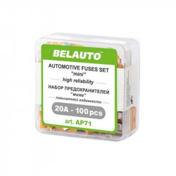 Запобіжники 20А BelAuto білий 100 шт (AP71)
