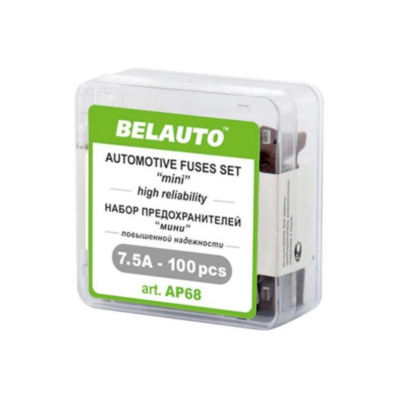 Предохранители 7.5А BelAuto Белые 100 шт (AP68)