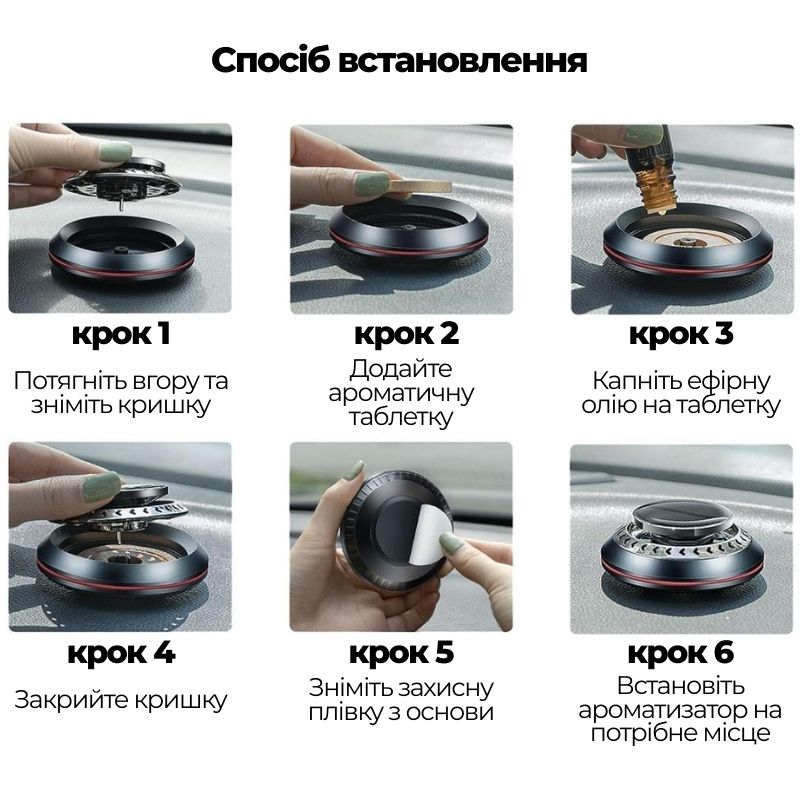 Ароматизатор на солнечной батарее пахучка Sun Drive с запахом Ocean (XX-002-2)