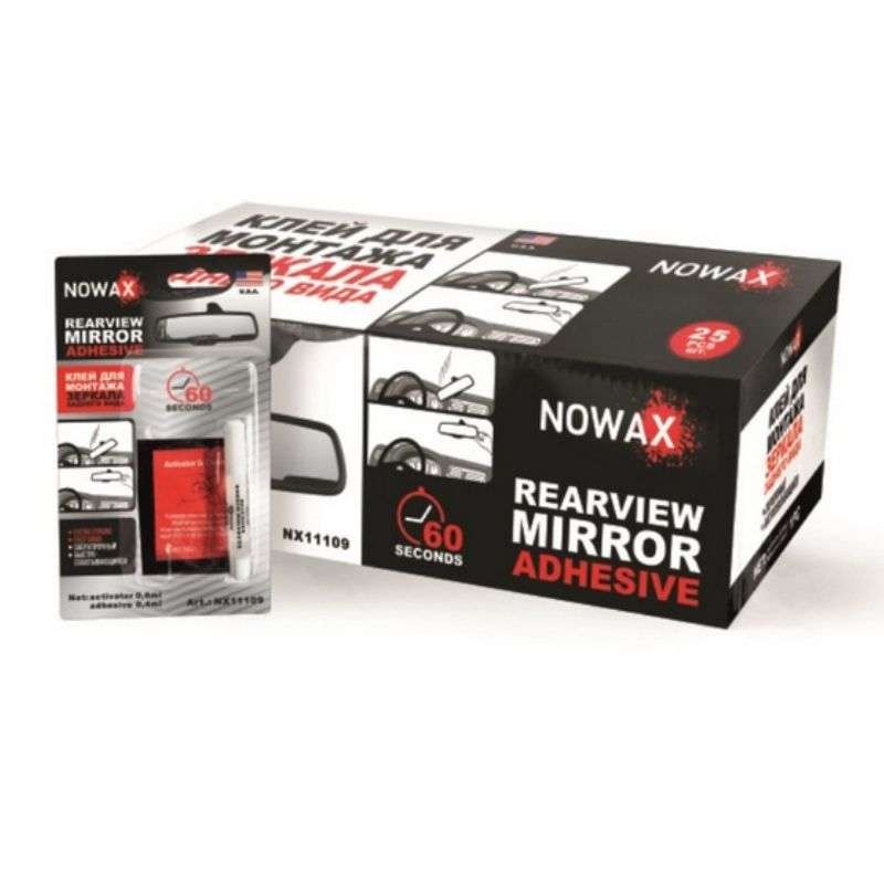 Клей двокомпонентний для дзеркал прозорий NOWAX 1мл (NX11109)