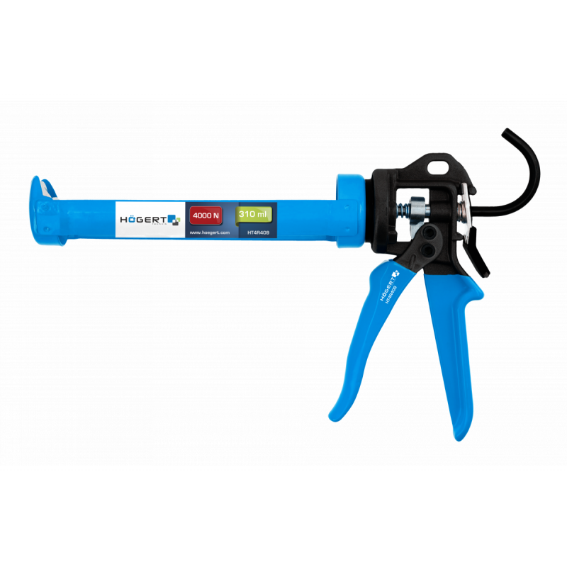 Пістолет для герметика напівкорпусний Hogert посилений (HT4R409)