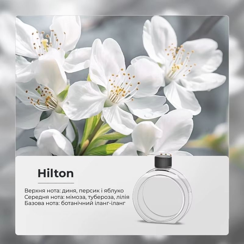 Ароматизатор для аромадиффузора Essential oil of Hilton 50мл (XXJ007-Hil)