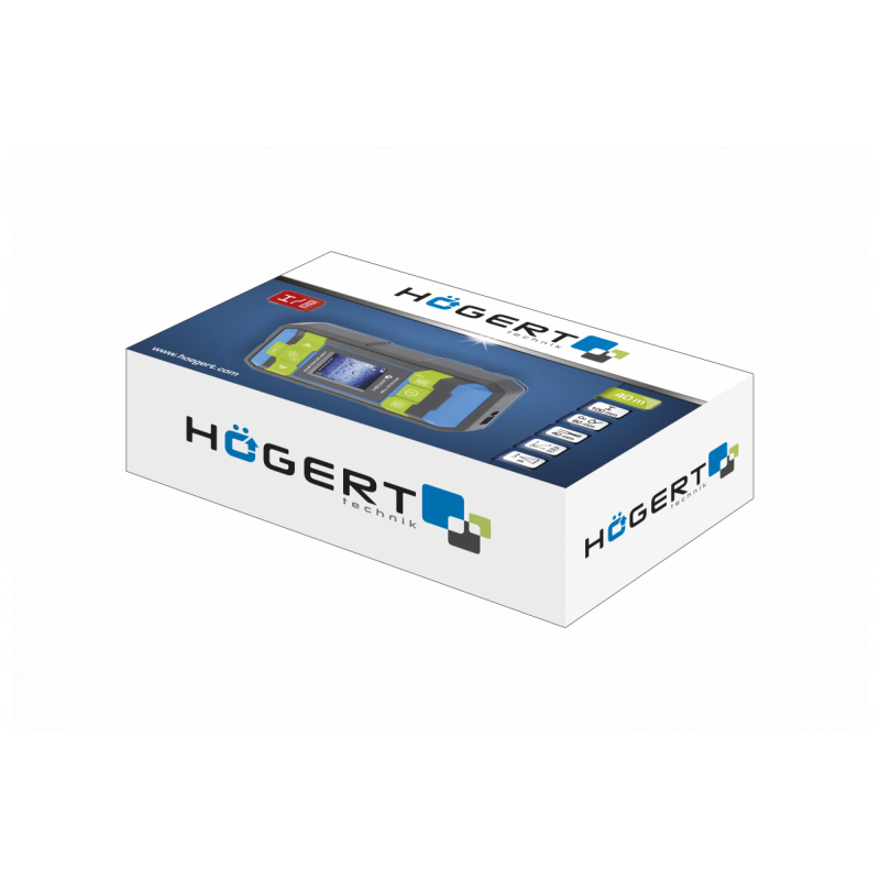 Детектор прихованих конструкцій лазерний дальномір 40 м Hogert (HT4M342)