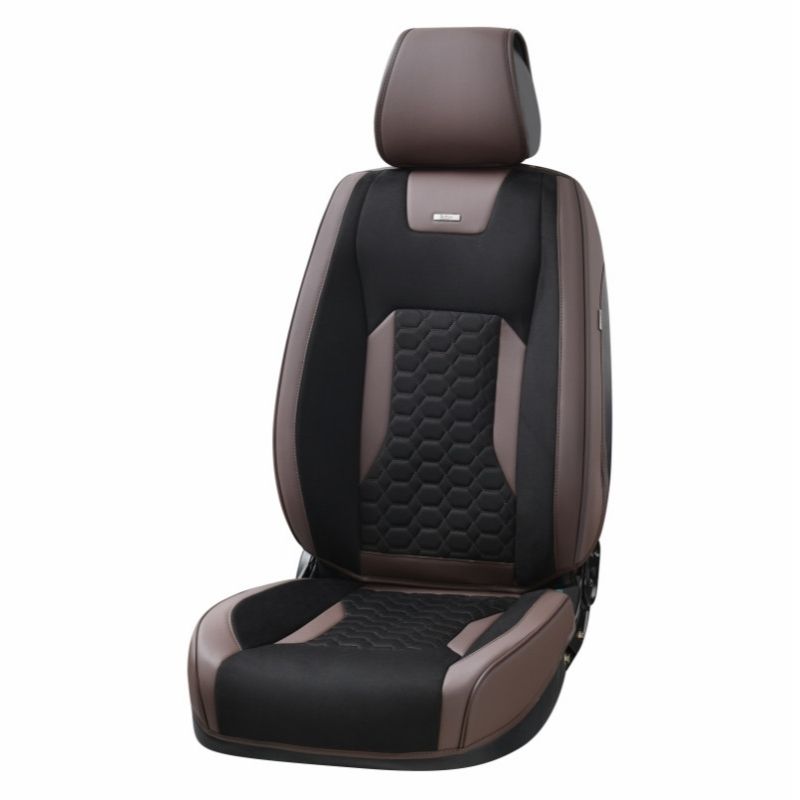 3D чохли на сидіння авто Beltex Montana авточохли універсальні комплект чорно-коричневий (BX87120)
