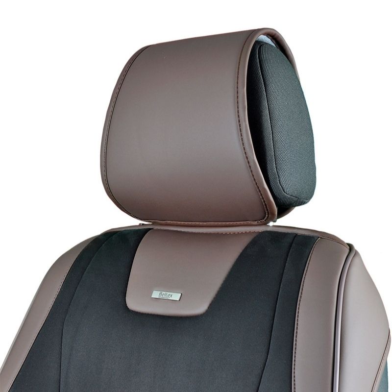 3D чохли на сидіння авто Beltex Montana авточохли універсальні комплект чорно-коричневий (BX87120)