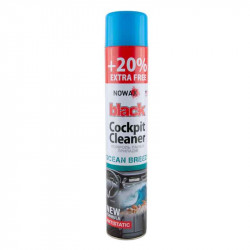 Полироль для пластика 750мл NOWAX Black Cockpit Cleaner Океанский бриз (NX00710)