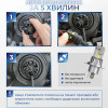 Светодиодные автолампы H4 Carlamp Crystal Vision миниатюрные лампы совместимые на 99% с вашим авто 5500 Lm 6000 K (CVH4)