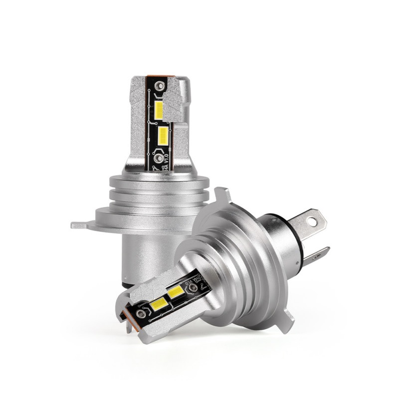 Світлодіодні автолампи H4 Carlamp Crystal Vision мініатюрні лампи сумісні на 99% з авто 5000 Lm 6000 K (CVH4)