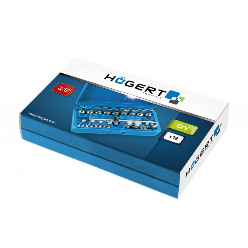 Ключі для зливу олії 18 шт Hogert (HT8G321)