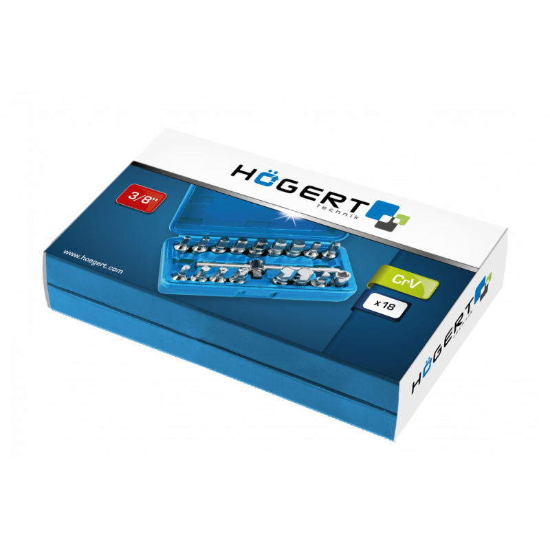 Ключі для зливу олії 18 шт Hogert (HT8G321)