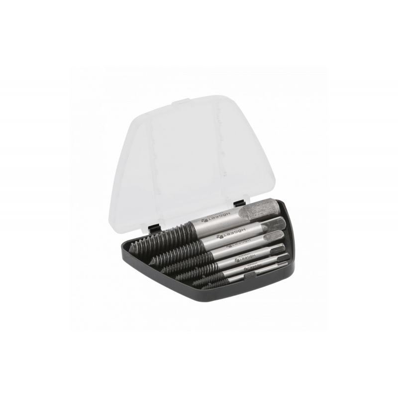 Инструменты для удаления сломанных болтов 6 шт Hogert (HT8G404)