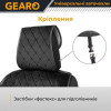 Накидки на сидіння Gearo Alcantara series (GE0701BK-A)