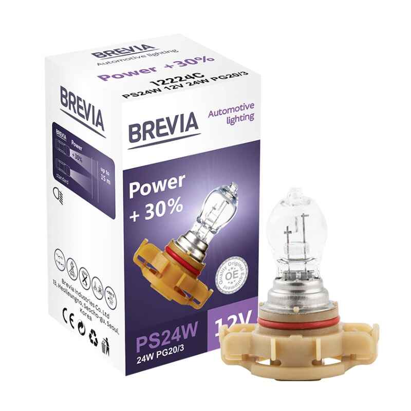 Лампа галогенна цоколь PS24W Brevia Power +30% 1шт (12224C)