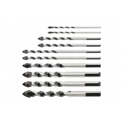 Набір свердл універсальних 10 шт. Hogert (HT6D192)