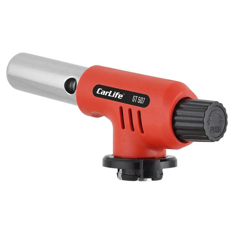 Горелка газовая с пьезоподжигом 1300W 90г/ч Carlife с керамической защитой (GT507)
