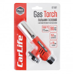 Газовий пальник з п'єзопідпалом 19мм - 68мм керамічний захист Carlife (GT507)