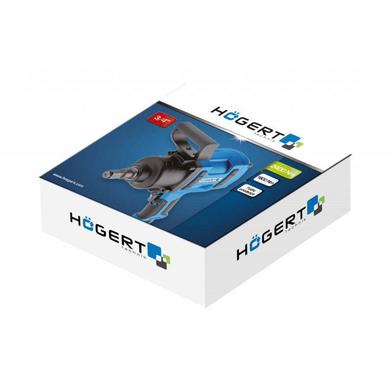 Гайковерт ударний пневматичний 3/4" 1800Nm Hogert MAX 2400 Nm (HT4R625)