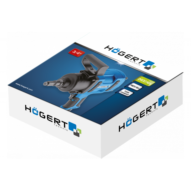Гайковерт ударний пневматичний 3/4" 1800Nm Hogert MAX 2400 Nm (HT4R625)