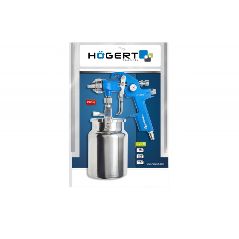 Пневматичний фарбопульти з нижнім бачком 1000 мл Hogert (HT4R712)