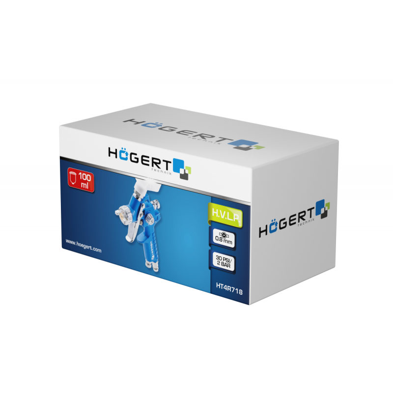 Пневматичний фарбопульти з верхнім бачком 100 мл Hogert (HT4R718)