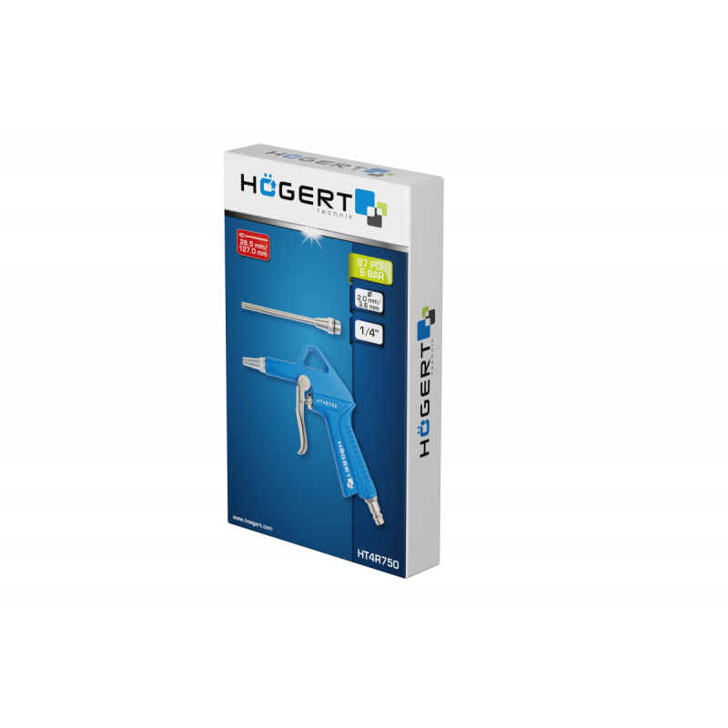 Пістолет для продування коротке довге сопло Hogert (HT4R750)