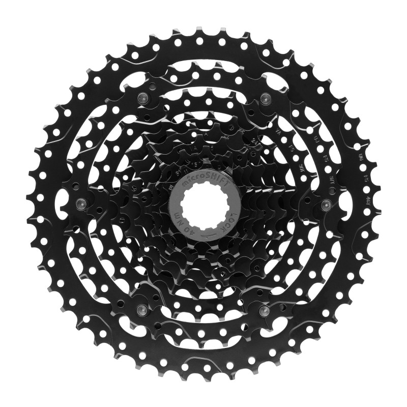 Касета MicroSHIFT 11-46T ED 9 швидкостей Black (CS-H093 11-46)