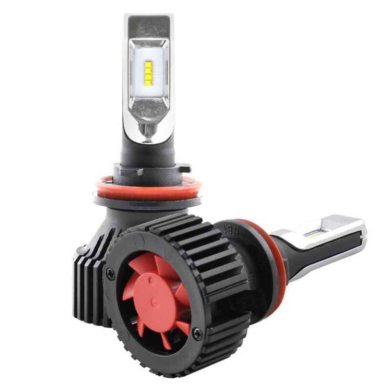 Світлодіодні автолампи H11 LED Solar супер потужна 12/24V 6500K 8000Lm 60W ZES Chip (8311)