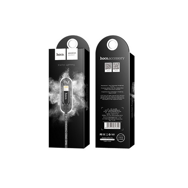 Кабель синхронізації hoco iPhone 1м (X14-i)