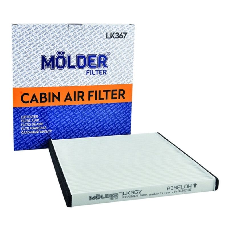 Фільтр салону Molder SUBARU Legacy IV 2.0 - 2.5 03-TOYOTA Yaris Verso 1.0 - 1.5 99-05 (WP9026/LA477/CU2131/K1083) (LK367)