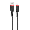 Кабель для зарядки та синхронізації Lighting 1м 2.4A Hoco X59 чорний (X59-i)